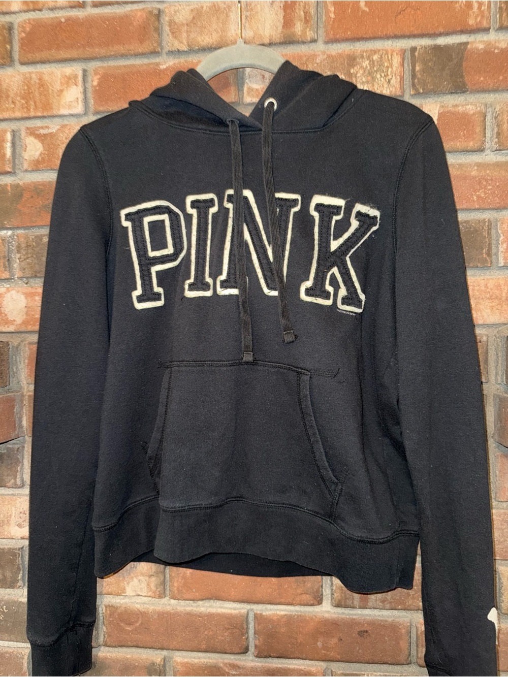 PINK Victoria's Secret Black Pullover Hoodie